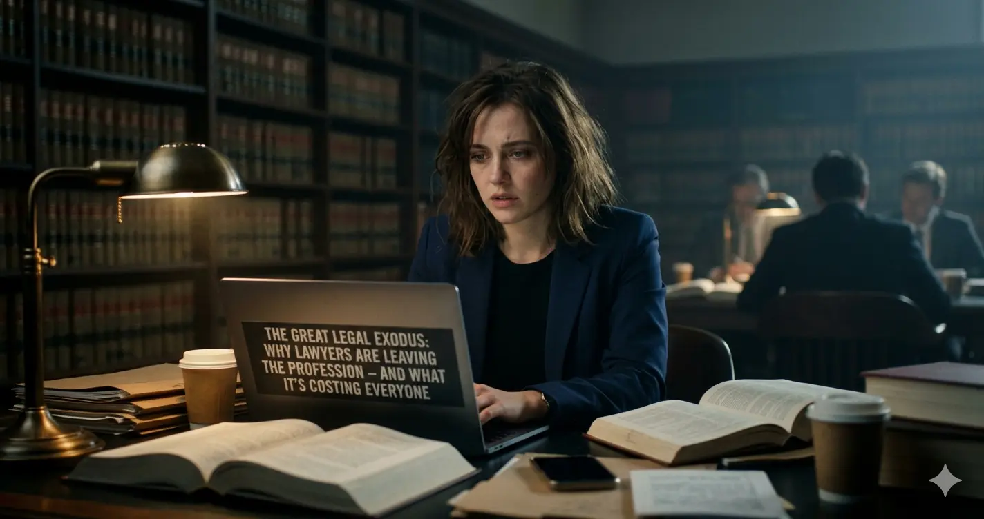 The Great Legal Exodus: Why Lawyers Are Leaving the Profession – and What It's Costing Everyone