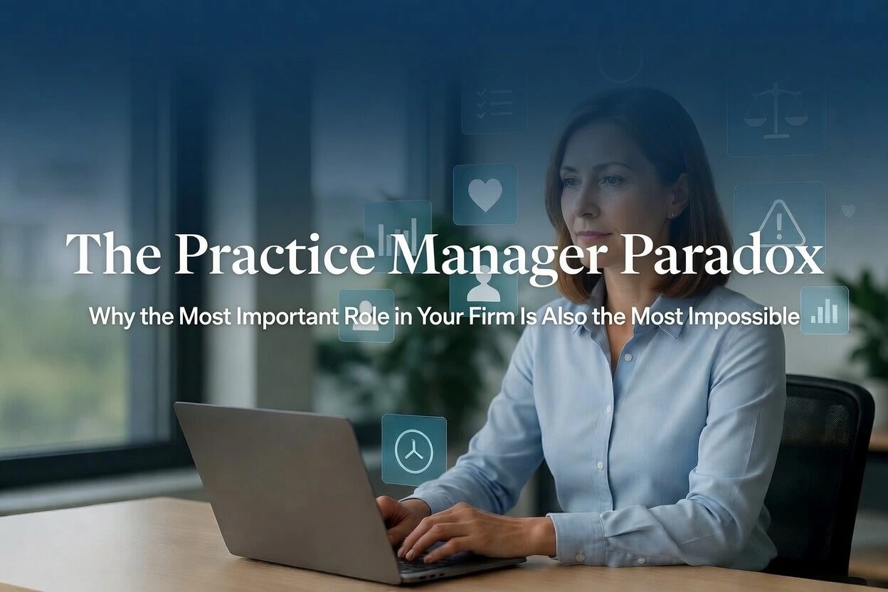 The Practice Manager Paradox: Why the Most Important Role in Your Firm Is Also the Most Impossible